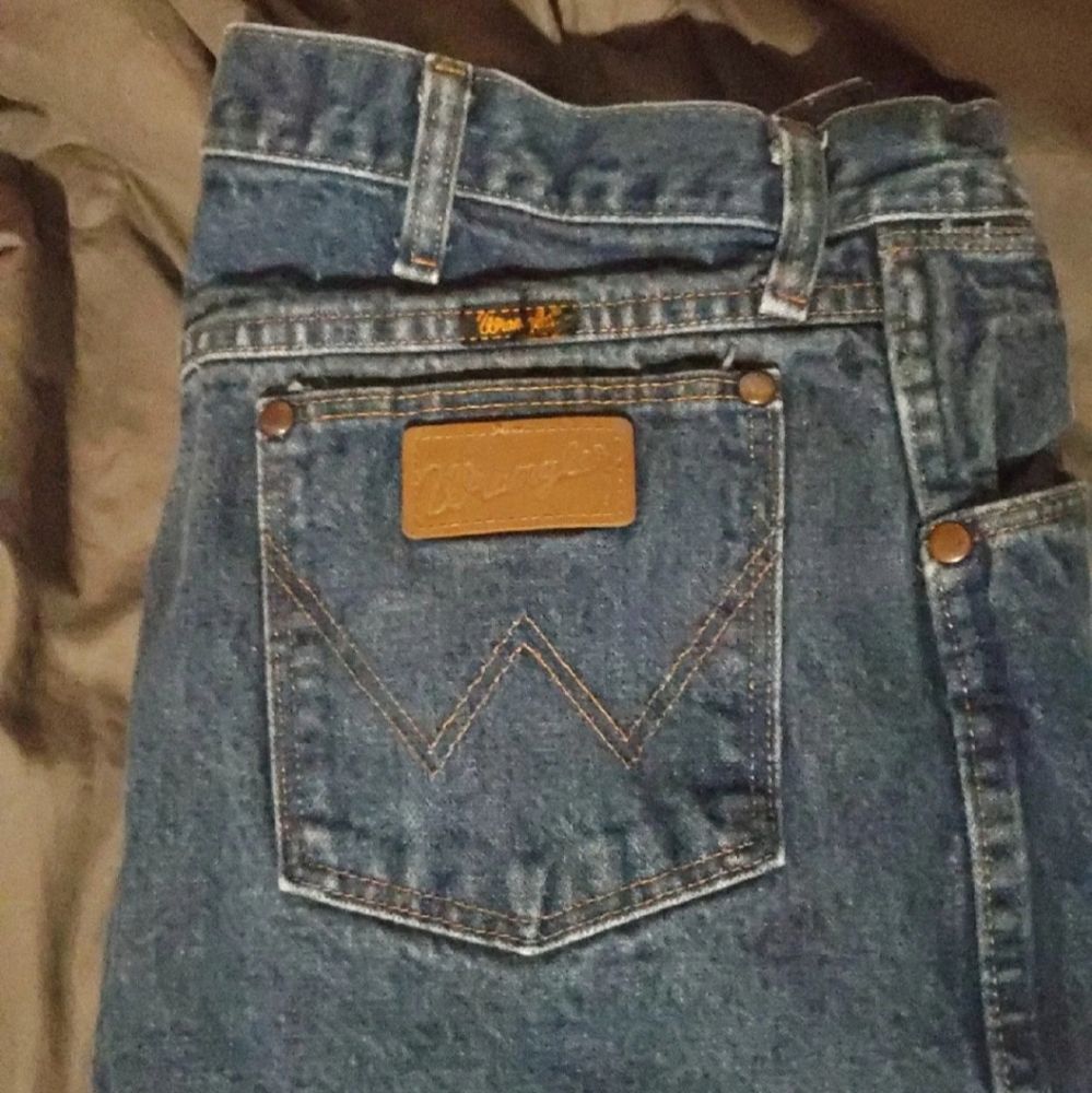 Wrangler blue jeans